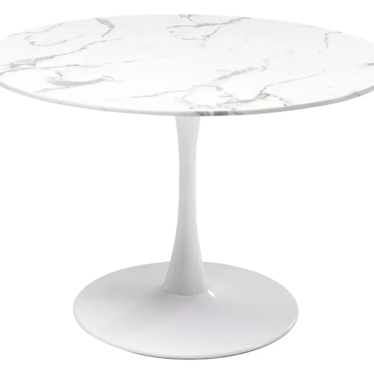 Tische-KARE Design Tisch Veneto Marmor Weis O110Cm