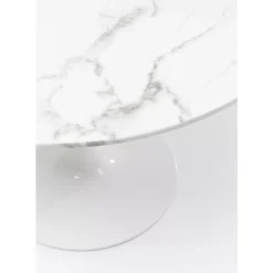 Tische-KARE Design Tisch Veneto Marmor Weis O110Cm