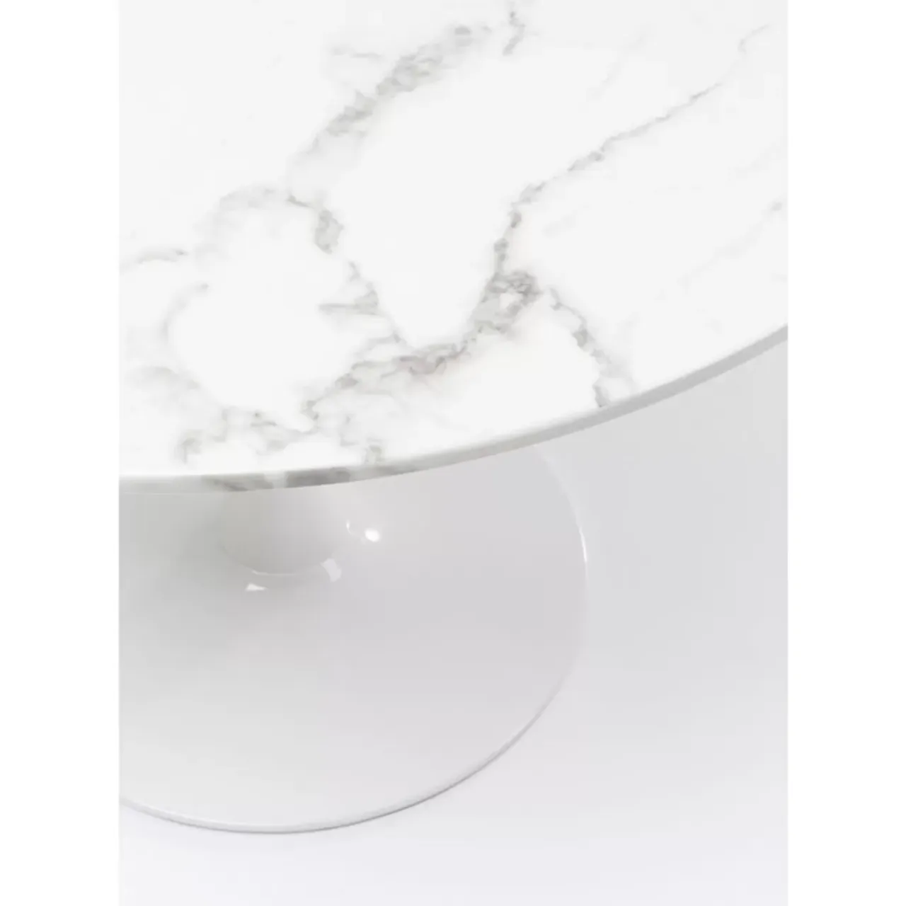 Tische-KARE Design Tisch Veneto Marmor Weis O110Cm