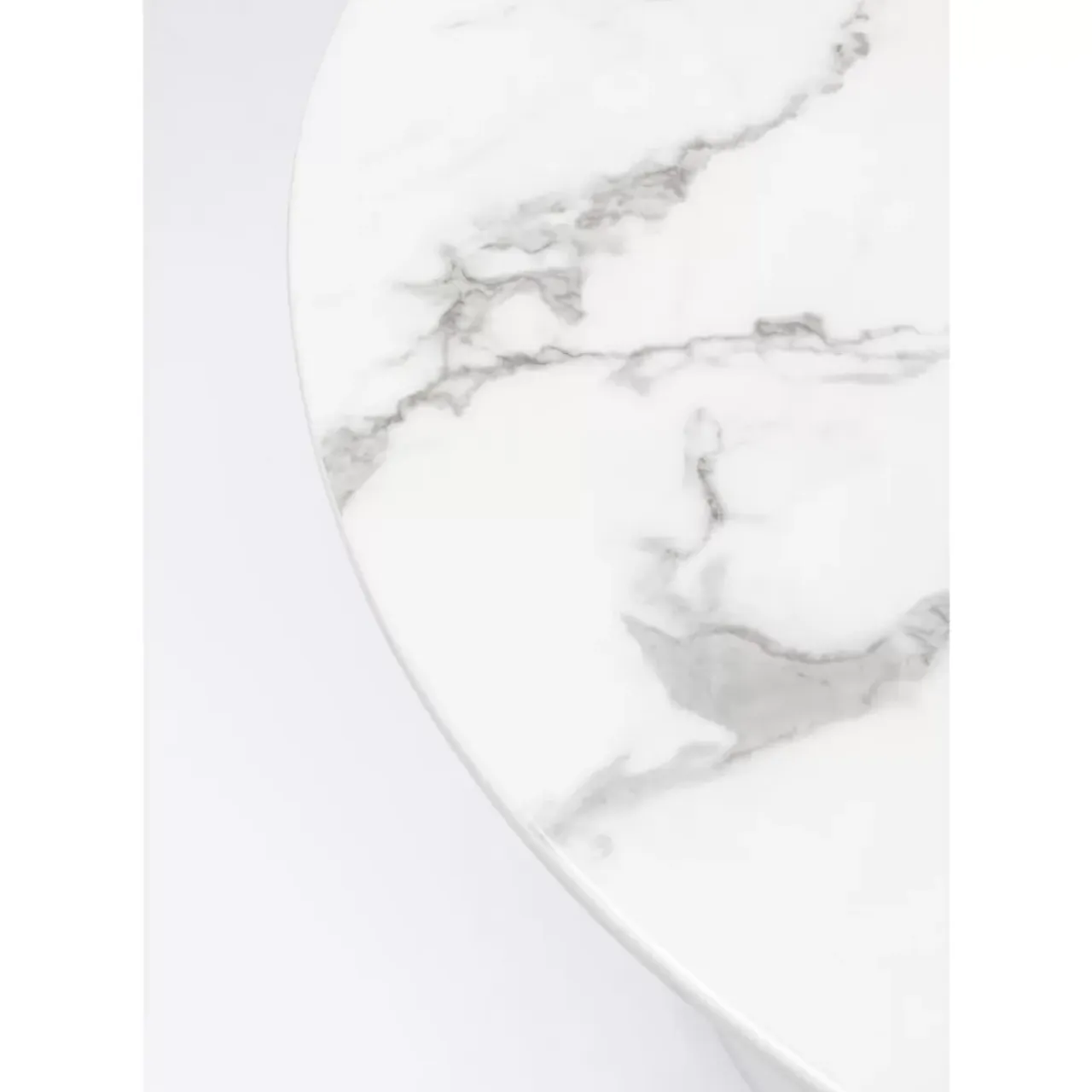 Tische-KARE Design Tisch Veneto Marmor Weis O110Cm