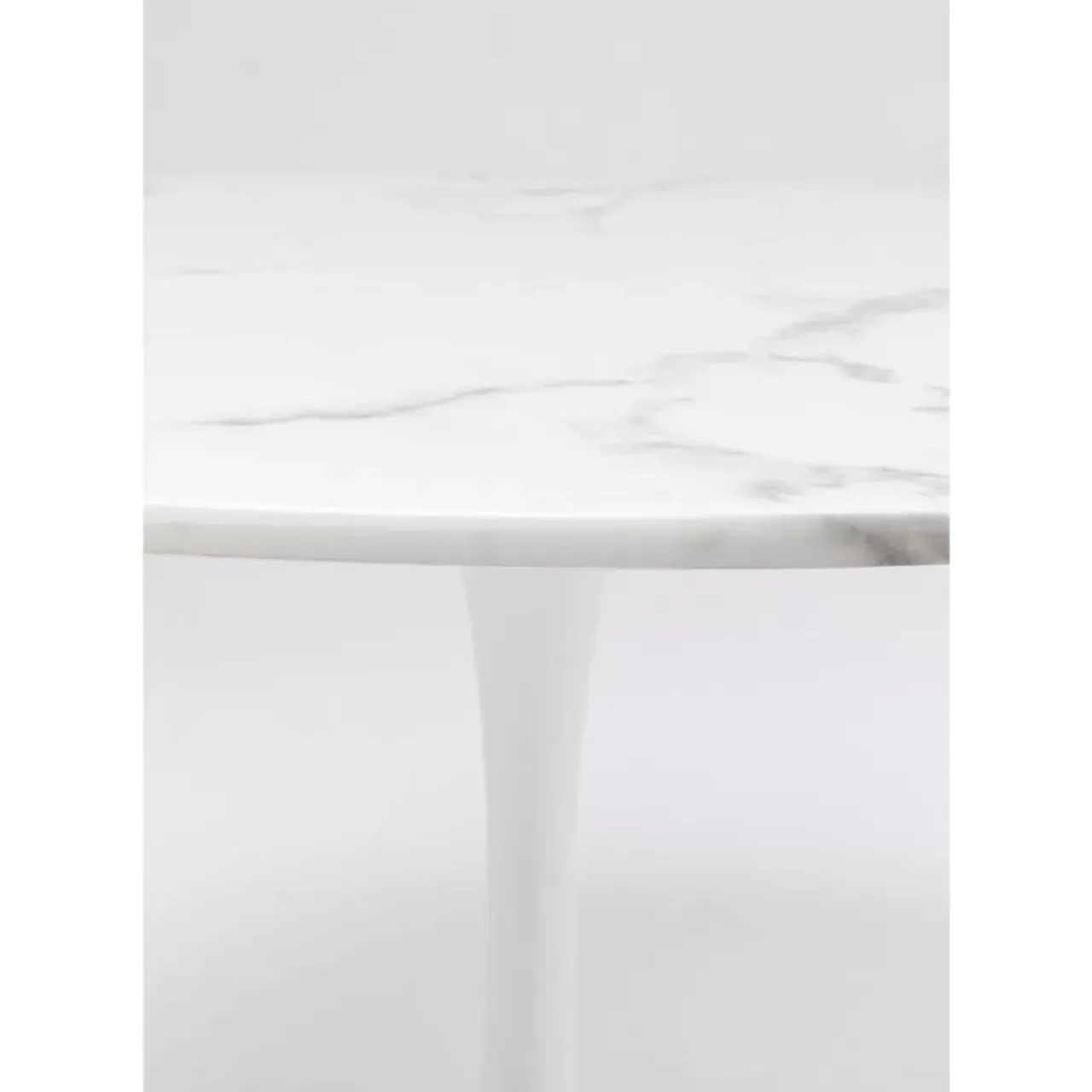 Tische-KARE Design Tisch Veneto Marmor Weis O110Cm