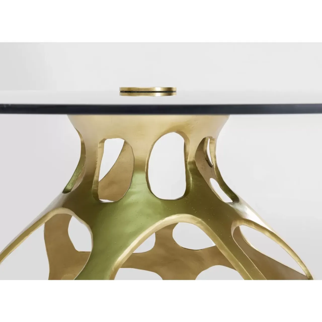 Tische-KARE Design Tisch Volcano Gold O120Cm