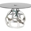Tische-KARE Design Tisch Volcano Silber O120Cm