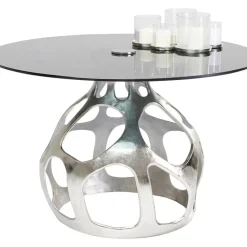 Tische-KARE Design Tisch Volcano Silber O120Cm