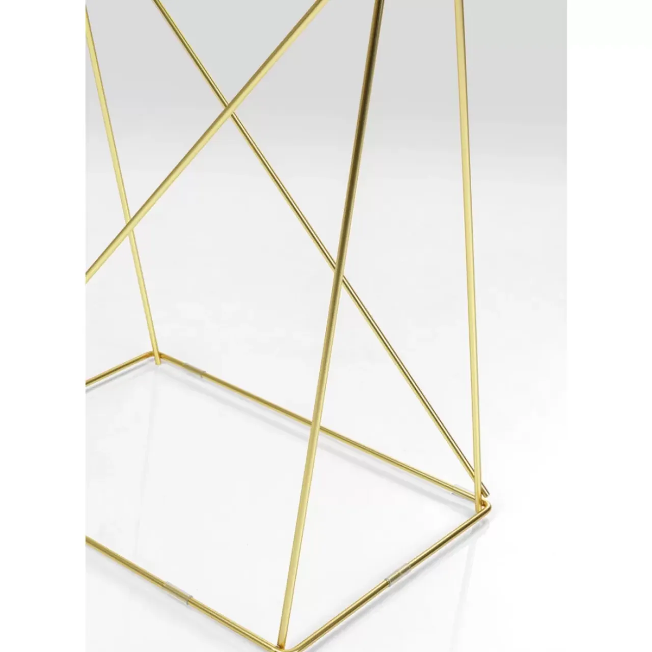 Tische-KARE Design Tischbock Polar Messing Matt (Paar) 31X49