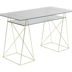 Tische-KARE Design Tischbock Polar Messing Matt (Paar) 31X49