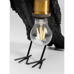 Tischleuchten-KARE Design Tischleuchte Animal Crow Matt Schwarz