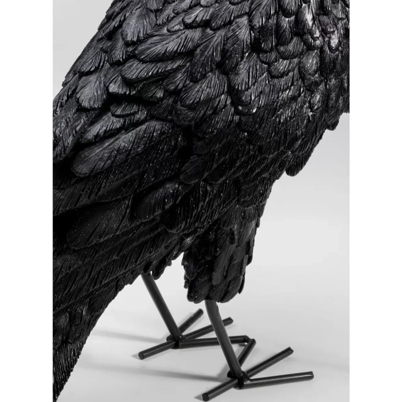 Tischleuchten-KARE Design Tischleuchte Animal Crow Matt Schwarz