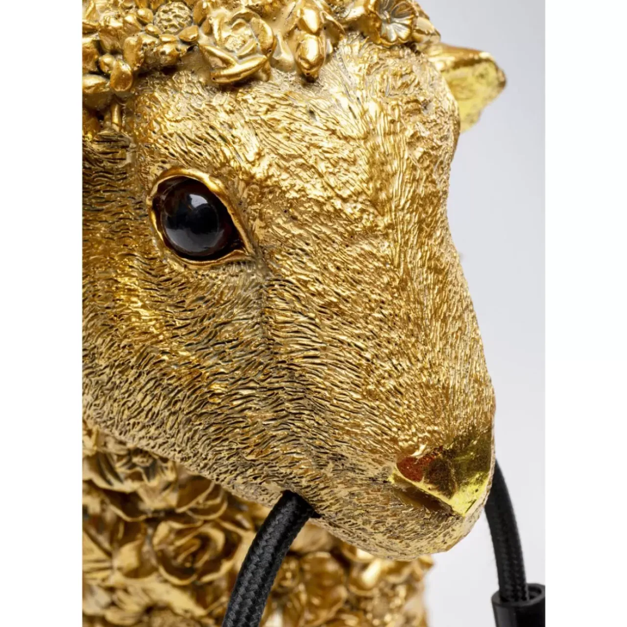 Tischleuchten-KARE Design Tischleuchte Animal Flower Sheep Gold 36Cm