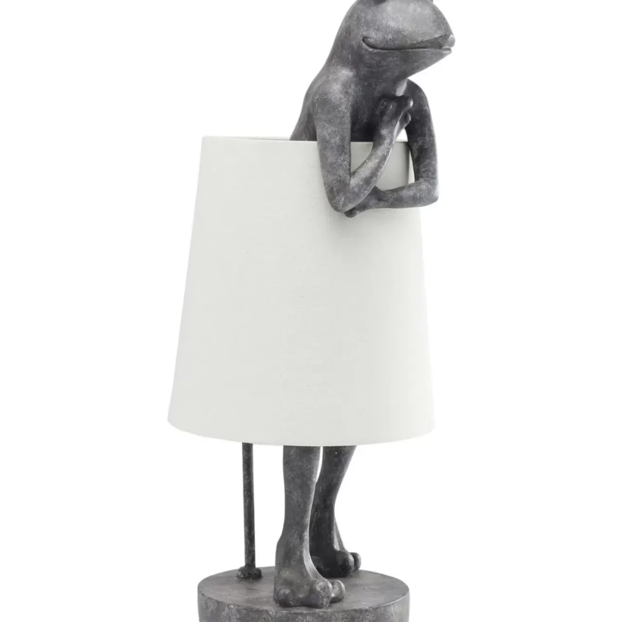 Tischleuchten-KARE Design Tischleuchte Animal Frog Grau