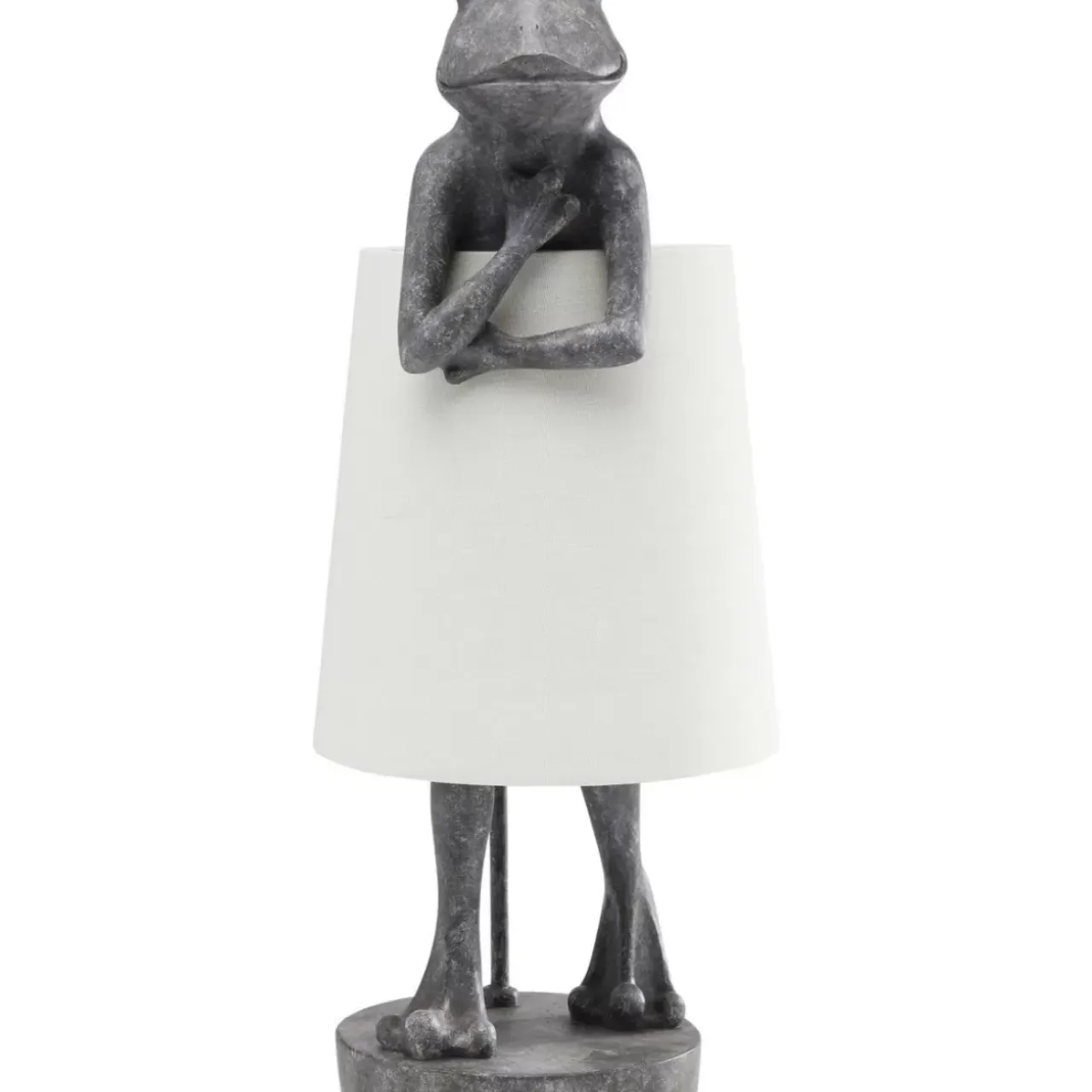 Tischleuchten-KARE Design Tischleuchte Animal Frog Grau
