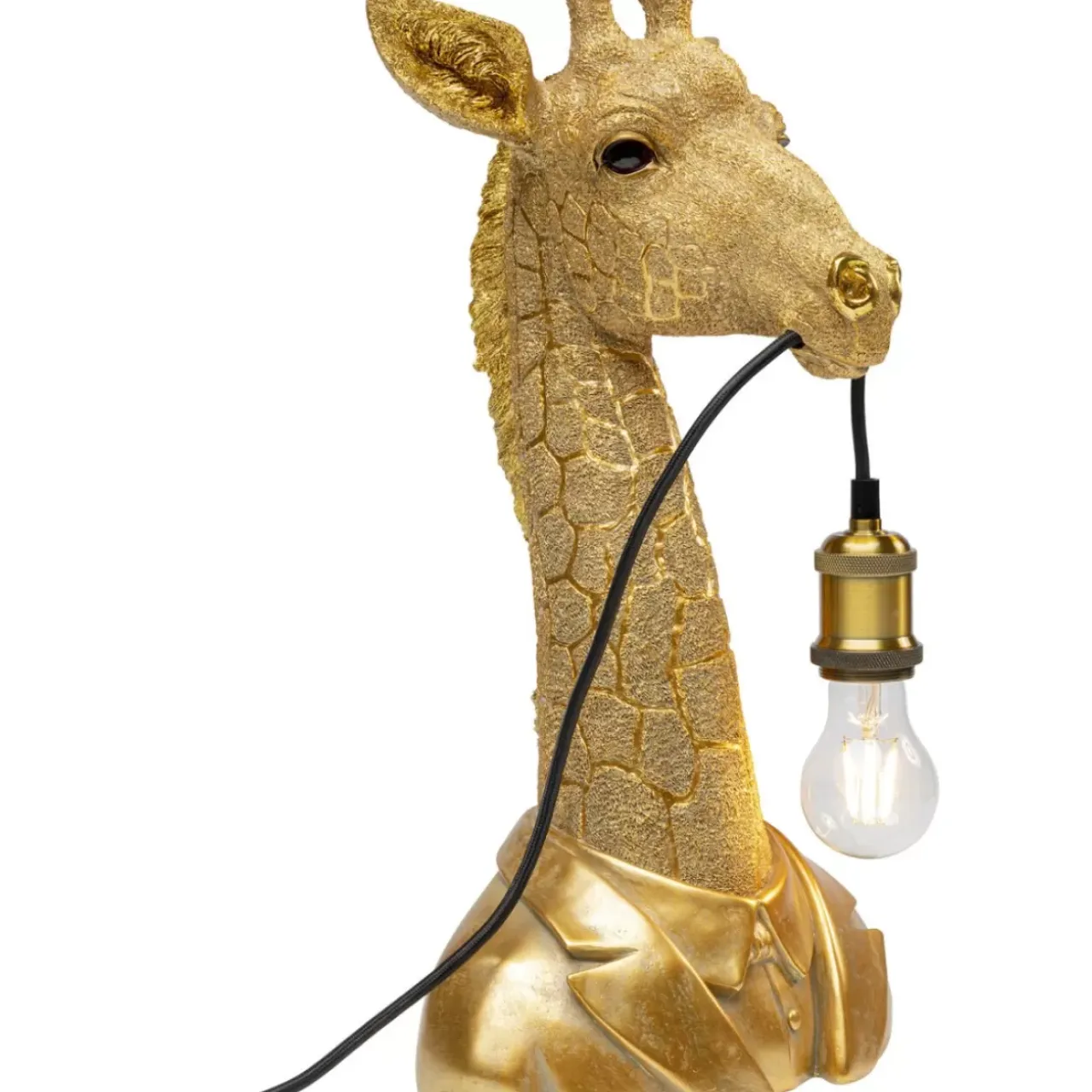 Tischleuchten-KARE Design Tischleuchte Animal Giraffe Gold 50Cm