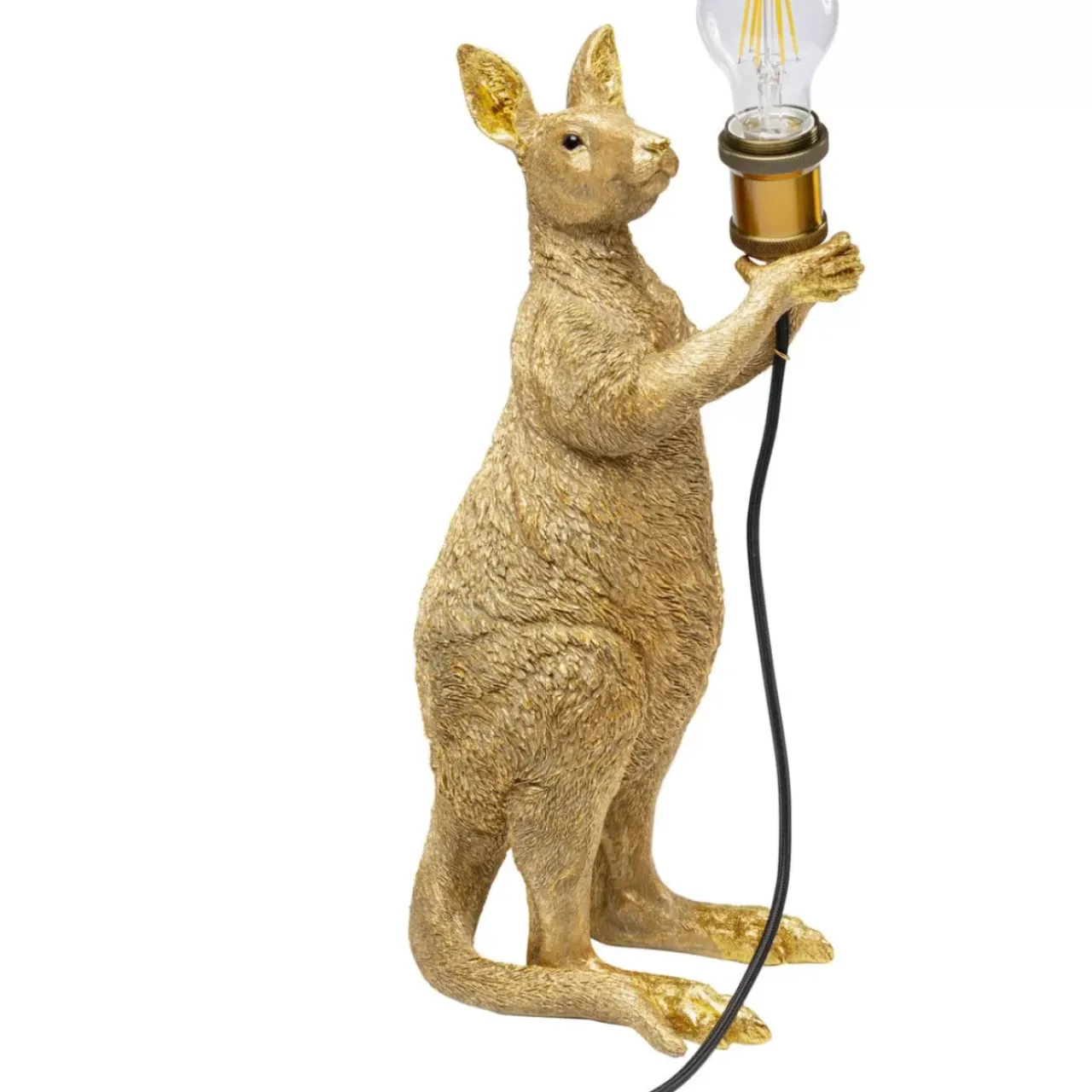 Tischleuchten-KARE Design Tischleuchte Animal Kangaroo Gold 46Cm