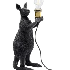 Tischleuchten-KARE Design Tischleuchte Animal Kangaroo Schwarz Matt 46Cm