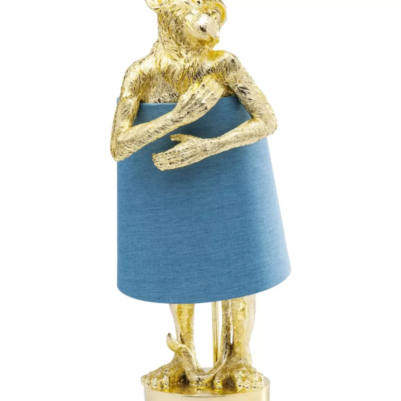Tischleuchten-KARE Design Tischleuchte Animal Monkey Gold Blau