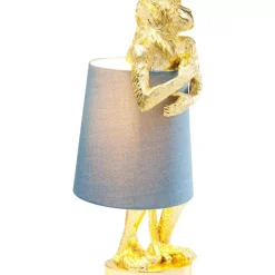 Tischleuchten-KARE Design Tischleuchte Animal Monkey Gold Blau