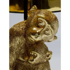 Tischleuchten-KARE Design Tischleuchte Animal Monkey Love Hug Gold 50Cm