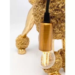 Tischleuchten-KARE Design Tischleuchte Animal Poodle Gold 32Cm