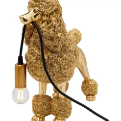 Tischleuchten-KARE Design Tischleuchte Animal Poodle Gold 32Cm