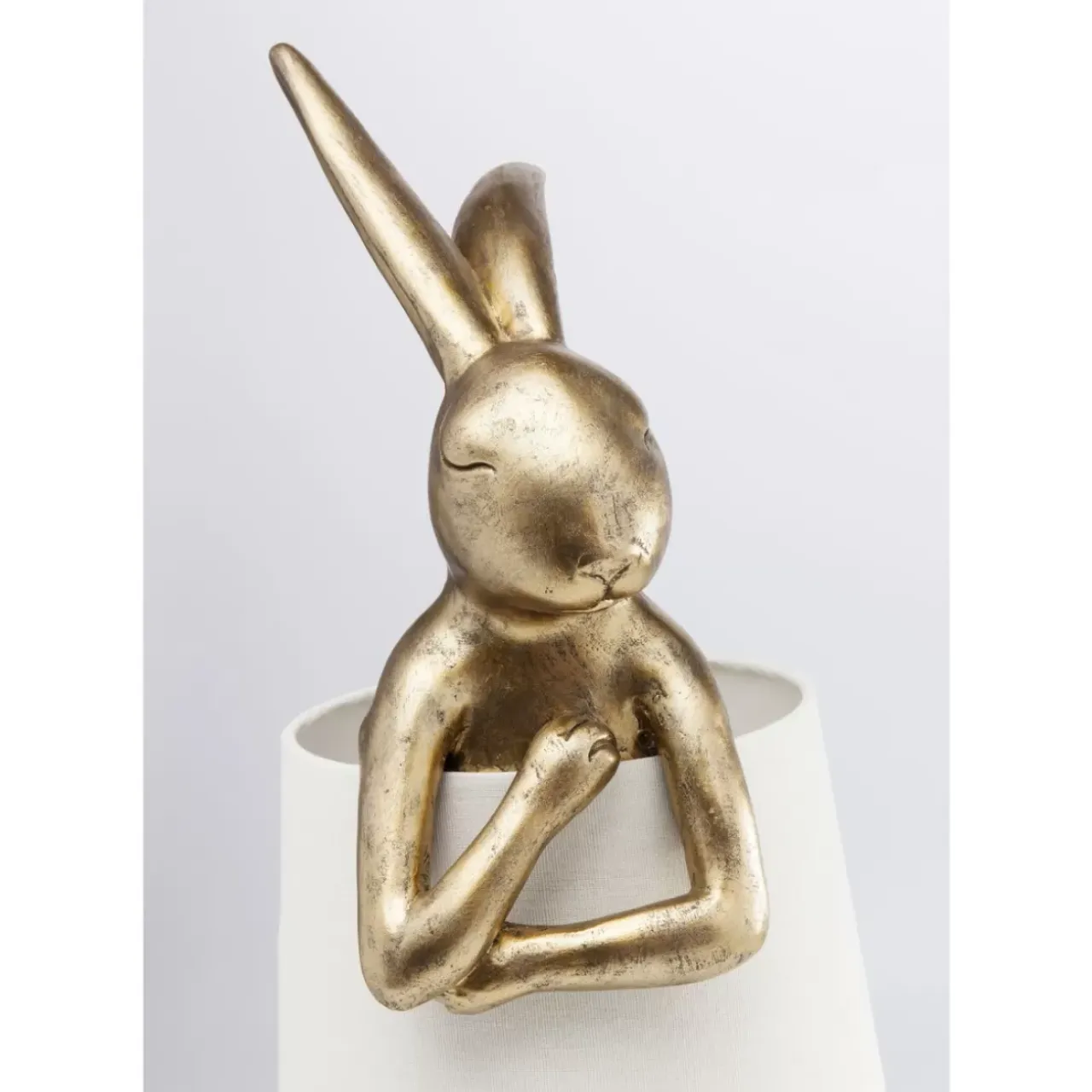 Tischleuchten-KARE Design Tischleuchte Animal Rabbit Gold 68Cm