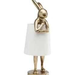 Tischleuchten-KARE Design Tischleuchte Animal Rabbit Gold 68Cm