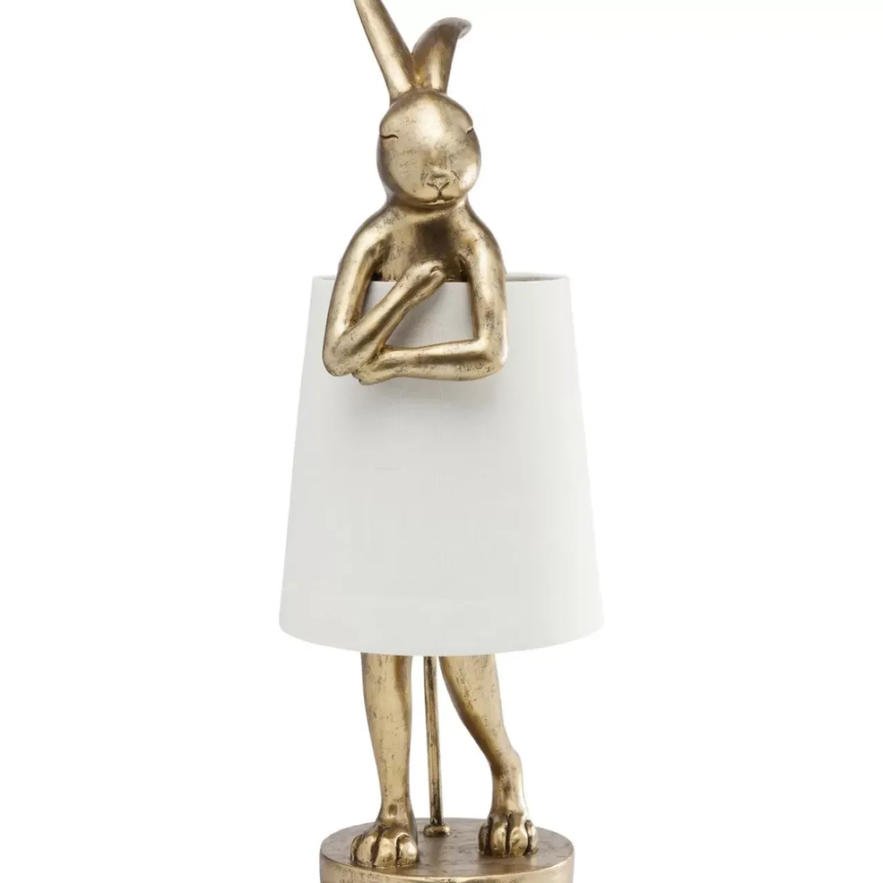 Tischleuchten-KARE Design Tischleuchte Animal Rabbit Gold 68Cm