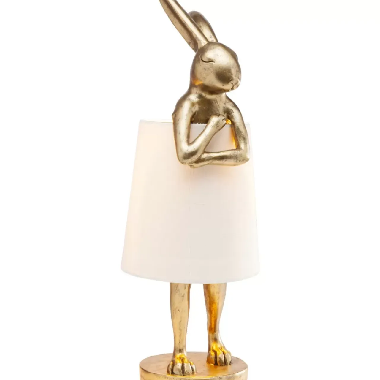 Tischleuchten-KARE Design Tischleuchte Animal Rabbit Gold 68Cm