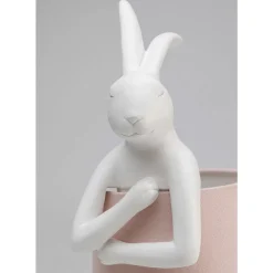 Tischleuchten-KARE Design Tischleuchte Animal Rabbit Weis/Rosa 50Cm