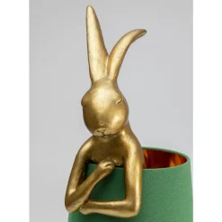 Tischleuchten-KARE Design Tischleuchte Animal Rabbit Gold/Grun 68Cm
