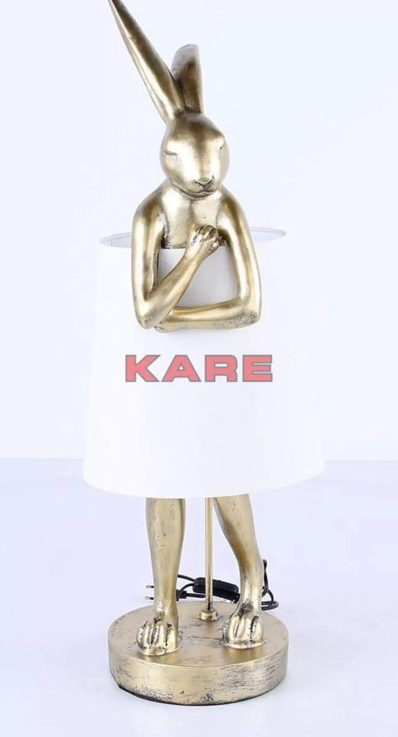 Tischleuchten-KARE Design Tischleuchte Animal Rabbit Gold 88