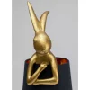 Tischleuchten-KARE Design Tischleuchte Animal Rabbit Gold/Schwarz 68Cm