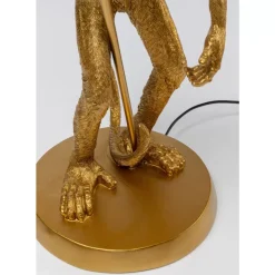 Tischleuchten-KARE Design Tischleuchte Animal Standing Monkey Gold 51Cm