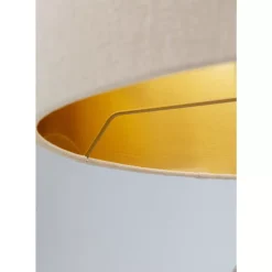Tischleuchten-KARE Design Tischleuchte Barock Gold Beige 49Cm