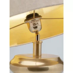 Tischleuchten-KARE Design Tischleuchte Barock Gold Beige 49Cm