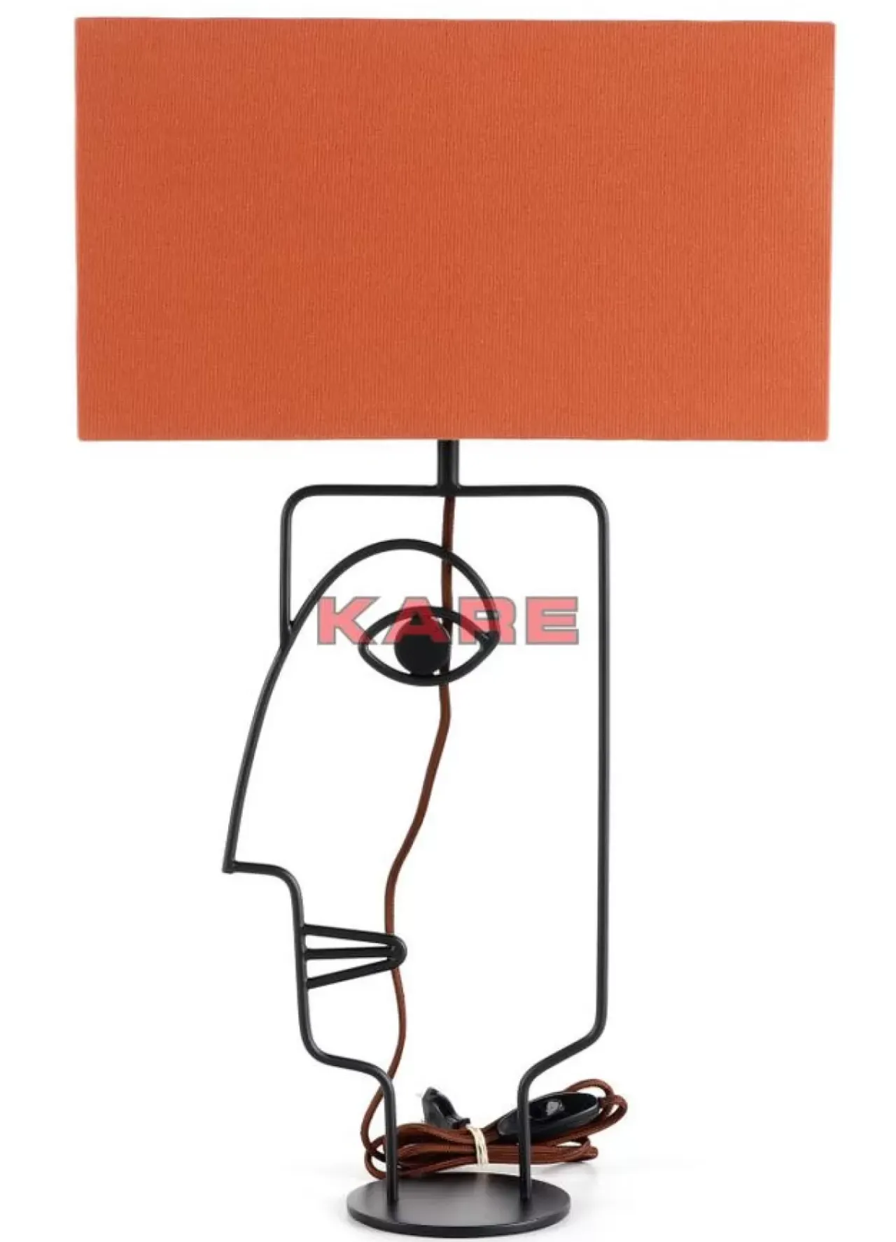 Tischleuchten-KARE Design Tischleuchte Face Wire Orange