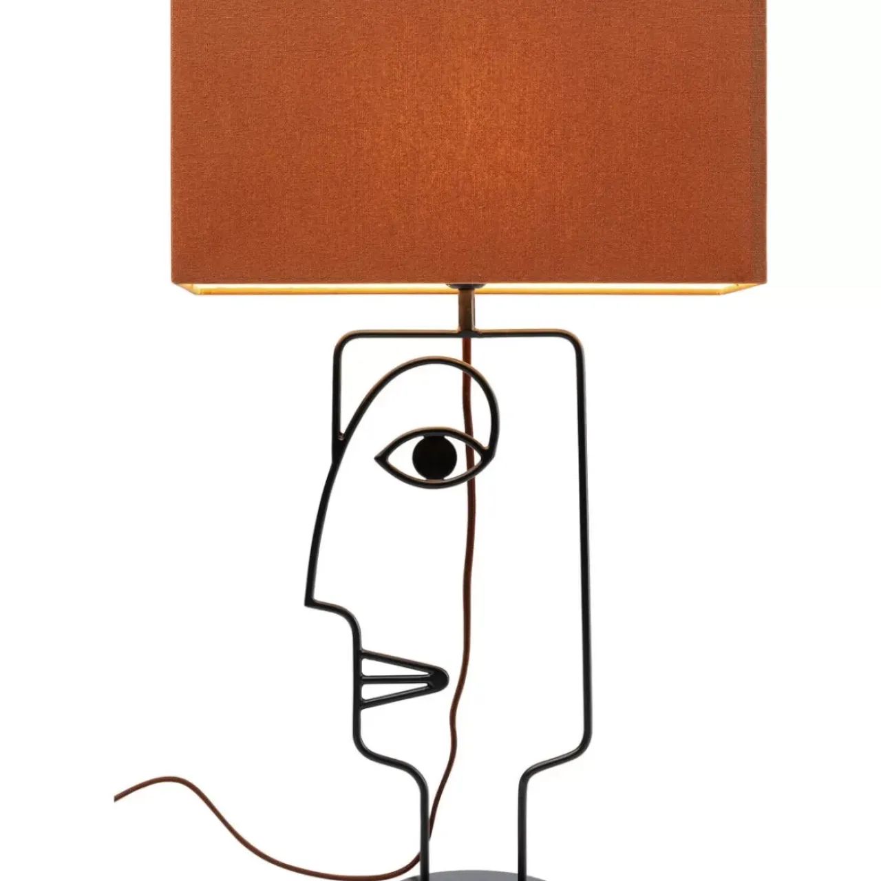 Tischleuchten-KARE Design Tischleuchte Face Wire Orange