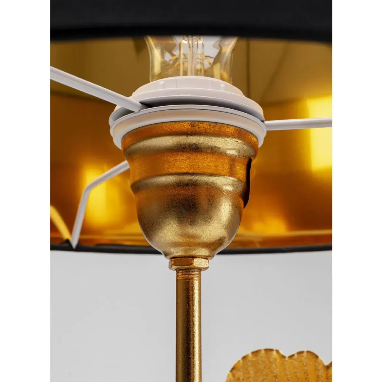 Tischleuchten-KARE Design Tischleuchte Flores Gold