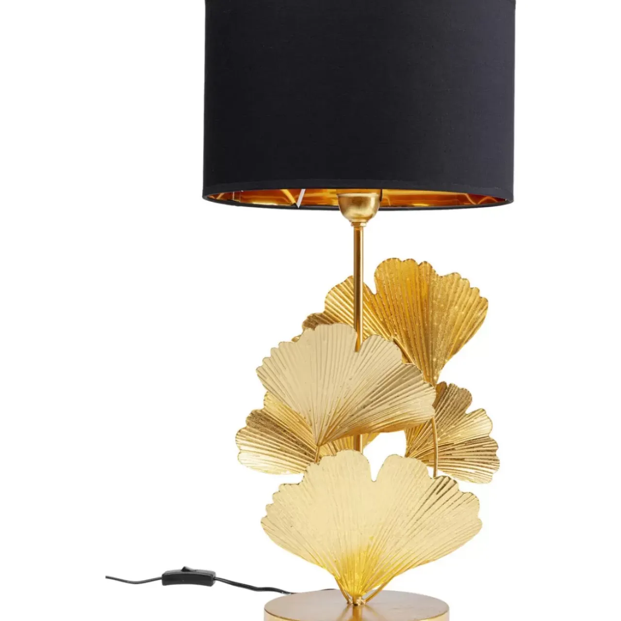 Tischleuchten-KARE Design Tischleuchte Flores Gold