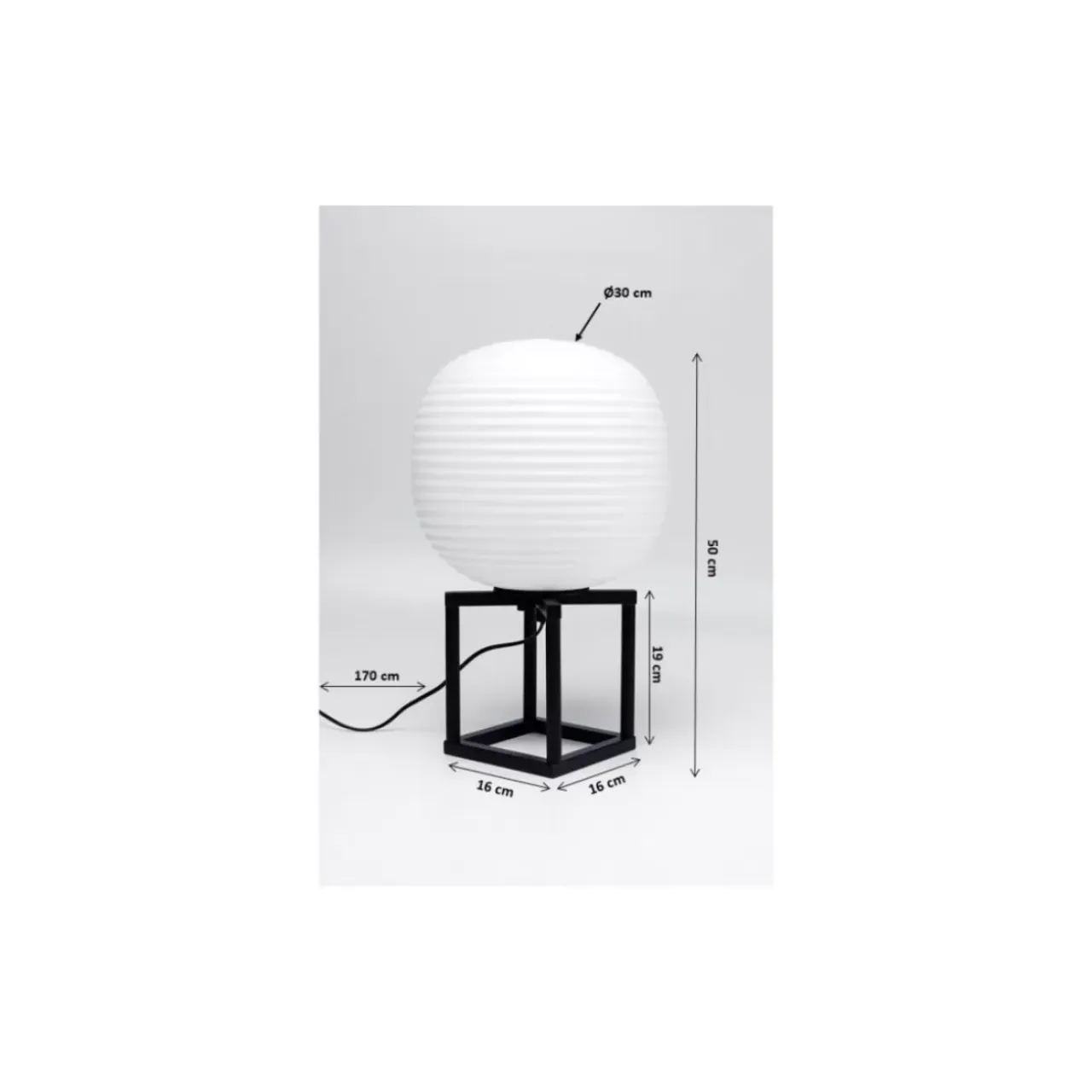 Tischleuchten-KARE Design Tischleuchte Frame Ball