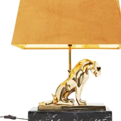 Tischleuchten-KARE Design Tischleuchte Geometric Leopard Braun 36Cm