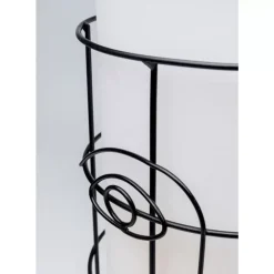 Tischleuchten-KARE Design Tischleuchte Grid Face Weis 60Cm