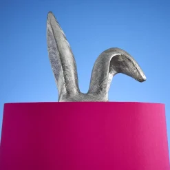 Tischleuchten-KARE Design Tischleuchte Hiding Bunny Magenta