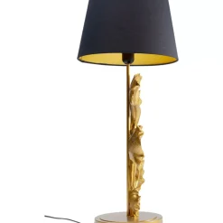 Tischleuchten-KARE Design Tischleuchte Leaf Gold