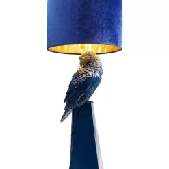 Tischleuchten-KARE Design Tischleuchte Parrot Blau 84Cm