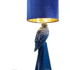 Tischleuchten-KARE Design Tischleuchte Parrot Blau 84Cm