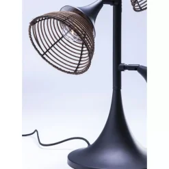 Tischleuchten-KARE Design Tischleuchte Rattan Tre
