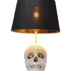Tischleuchten-KARE Design Tischleuchte Skull Crystals Front 44Cm