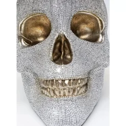 Tischleuchten-KARE Design Tischleuchte Skull Crystals Front 44Cm