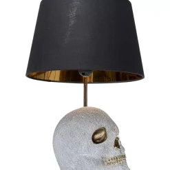 Tischleuchten-KARE Design Tischleuchte Skull Crystals Front 44Cm