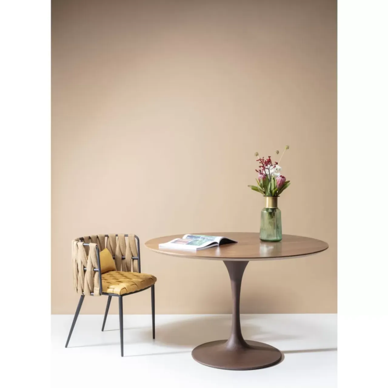 Tische-KARE Design Tischplatte Invitation Round Walnut O120Cm